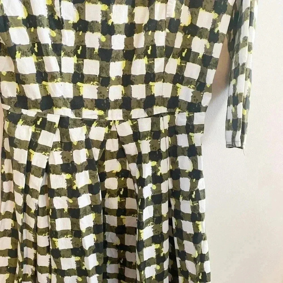 ASOS abstract plaid midi dress 4 - Picture 2 of 4